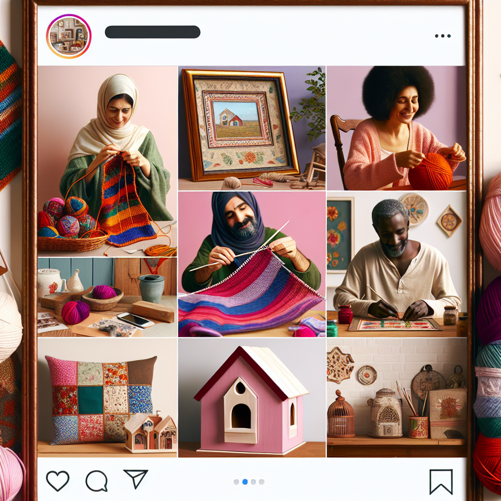 Post DIY and Crafts on Instagram: Showcase your creative side with DIY projects, crafts, or home decor ideas.