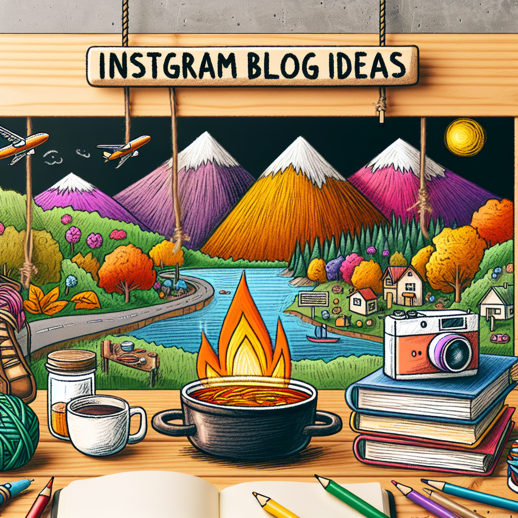 Instagram ideas to blog about to update your IG posts