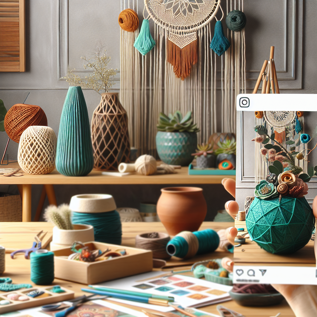 Post DIY and Crafts on Instagram: Showcase your creative side with DIY projects, crafts, or home decor ideas.