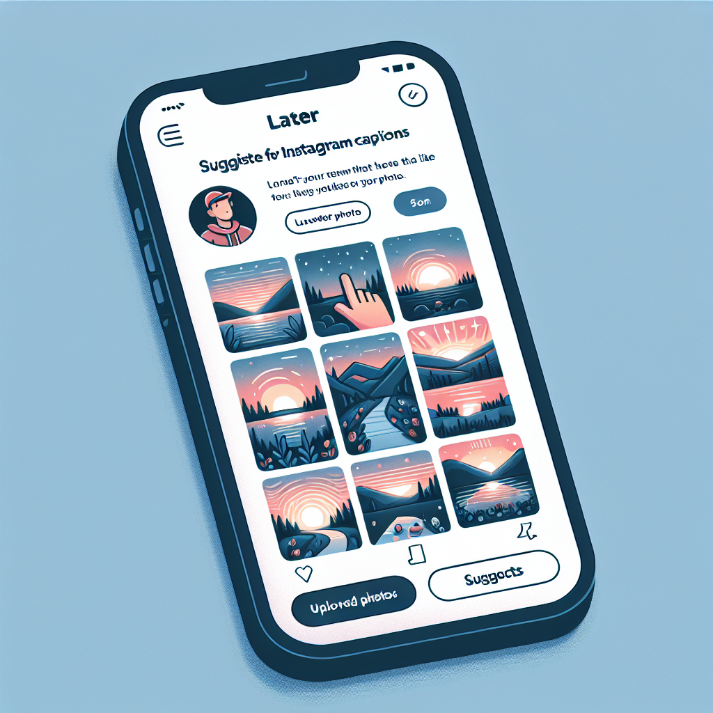 Later's Caption Ideas for Instagram: A feature within Later that provides suggestions for captions based on your uploaded photos.