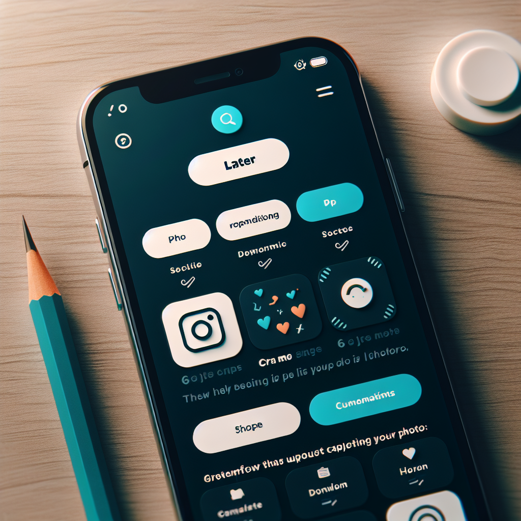 Later's Caption Ideas for Instagram: A feature within Later that provides suggestions for captions based on your uploaded photos.